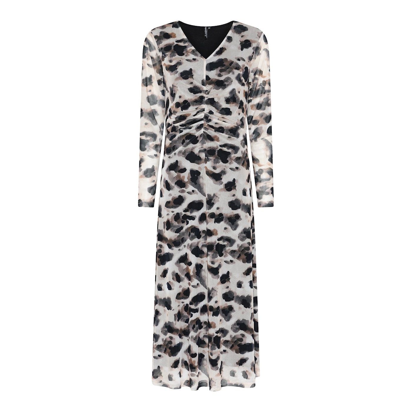 Belly 2 -mekko Soulmate – hiekansävyinen mesh-mekko imartelevalla eturypytyksellä