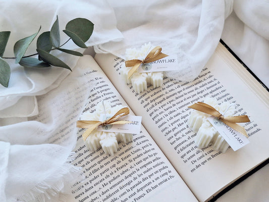 Käsintehty soijavaha joulukynttilä, talvinen vetiver–patchouli–lemongrass -tuoksu, puuvillasydän, pieni 40 g koko