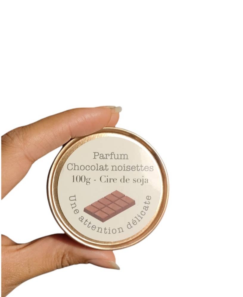 Tuoksukynttilä suklaa-hasselpähkinä