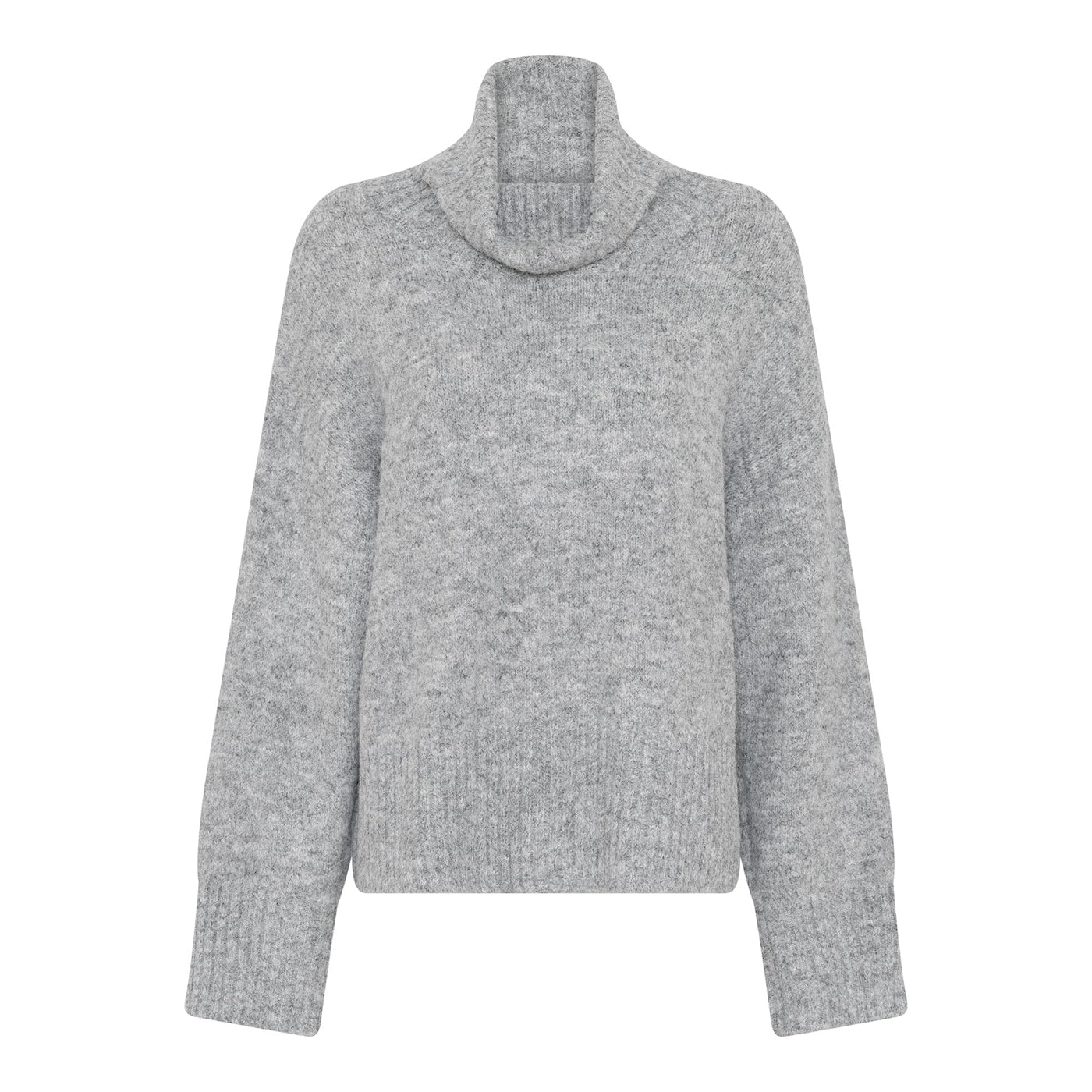 Soulmate Ally1 -neule, pehmeä ja lämmin korkeakauluksinen villasekoiteneule, väljä malli.