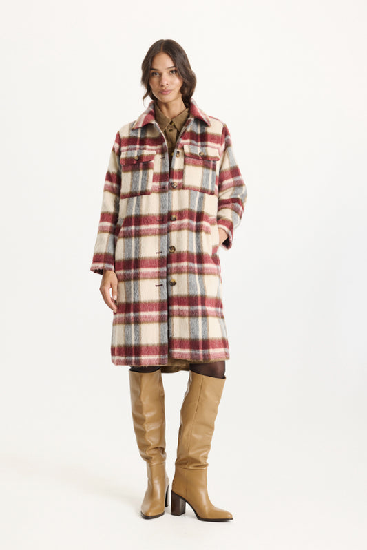 Carrie-takki iN FRONT – lämmin ja tyylikäs over-size ruututakki naisille