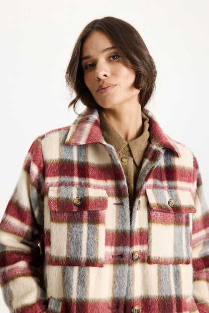 Carrie-takki iN FRONT – lämmin ja tyylikäs over-size ruututakki naisille