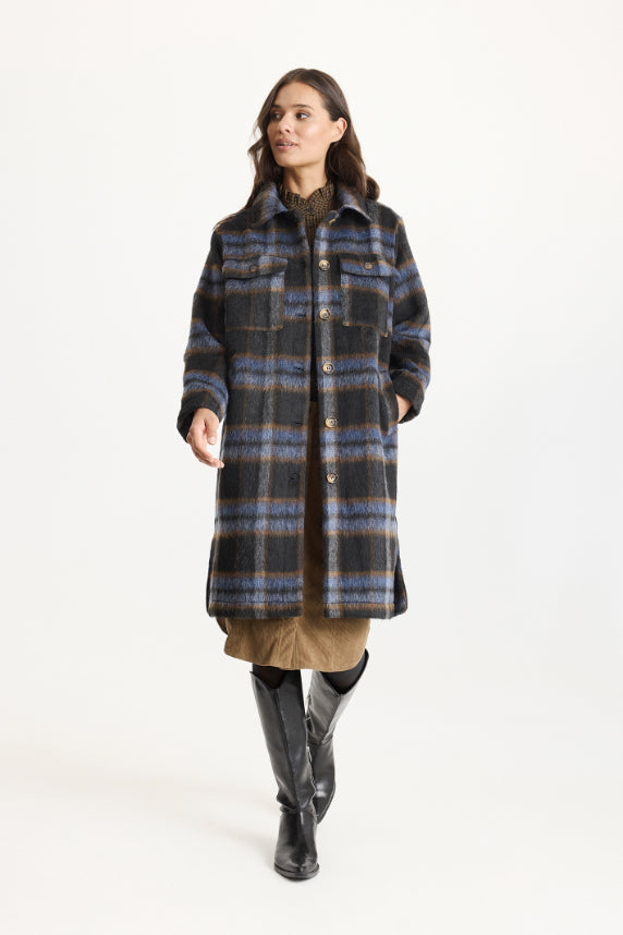 Carrie-takki iN FRONT – lämmin ja tyylikäs over-size ruututakki naisille