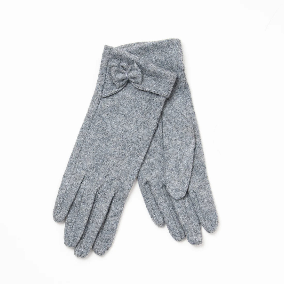 ELLEN villaiset sormikkaat, joissa naisellinen rusetti ja lämmin villasekoite.