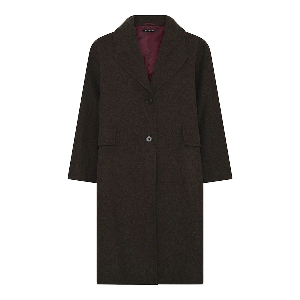 Garibaldi villakangastakki – tyylikäs villasekoitetakki klassisella leikkauksella ja vuorikankaalla.