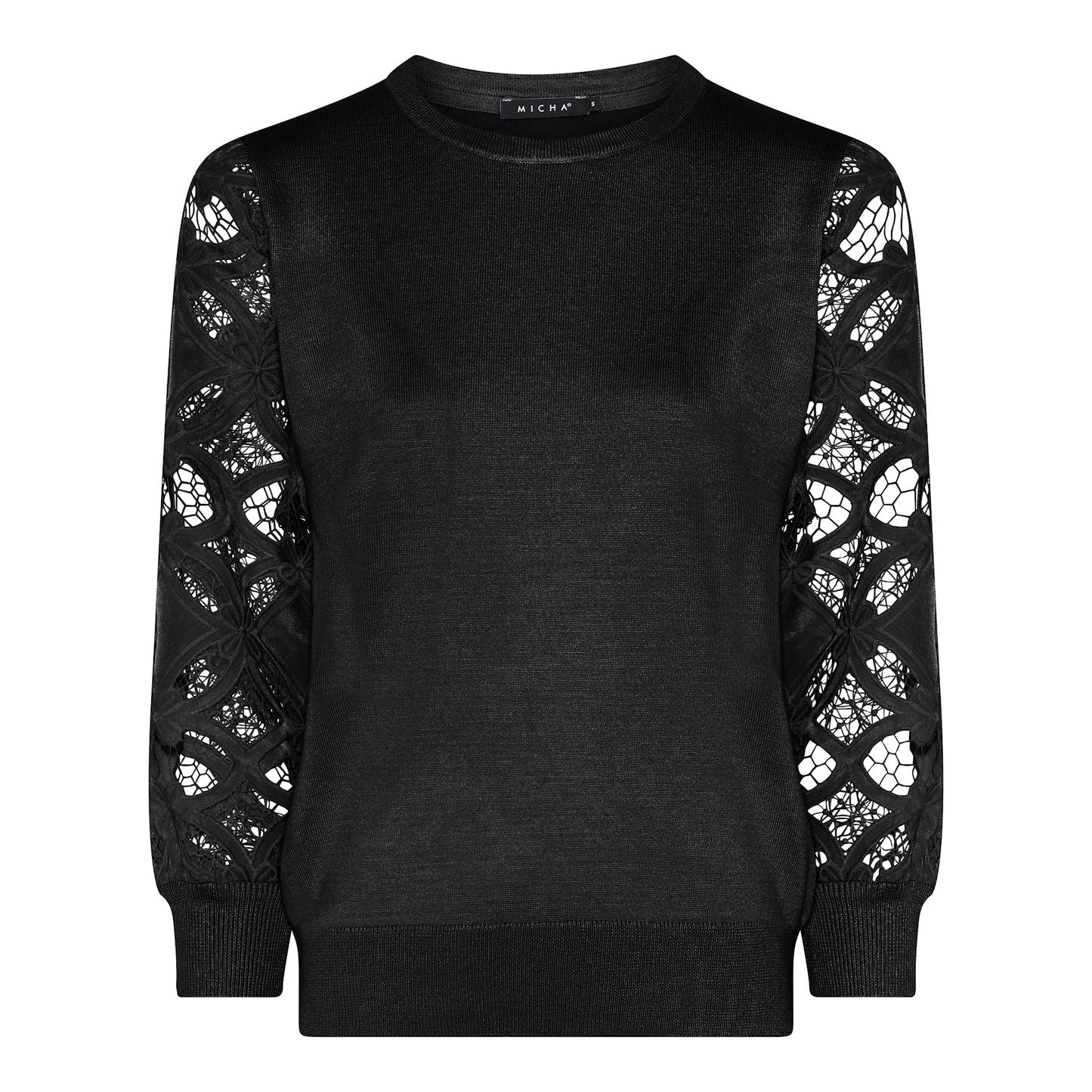 Fancy Lace -pusero pitsihihoilla ja resoreilla, tyylikäs ja pehmeä pusero arkeen ja juhlaan