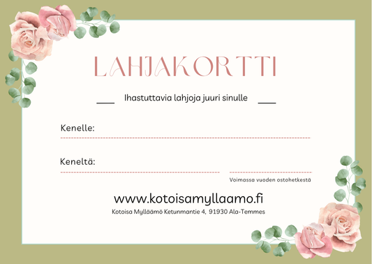 Lahjakortti naiselle joka arvostaa yksilöllisyyttä ja laatua