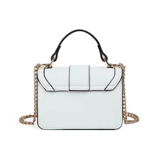 FELICIA – juhlava pikkulaukku isolla glitterisoljella, keinonahkaa ja kullanväriset metalliyksityiskohdat