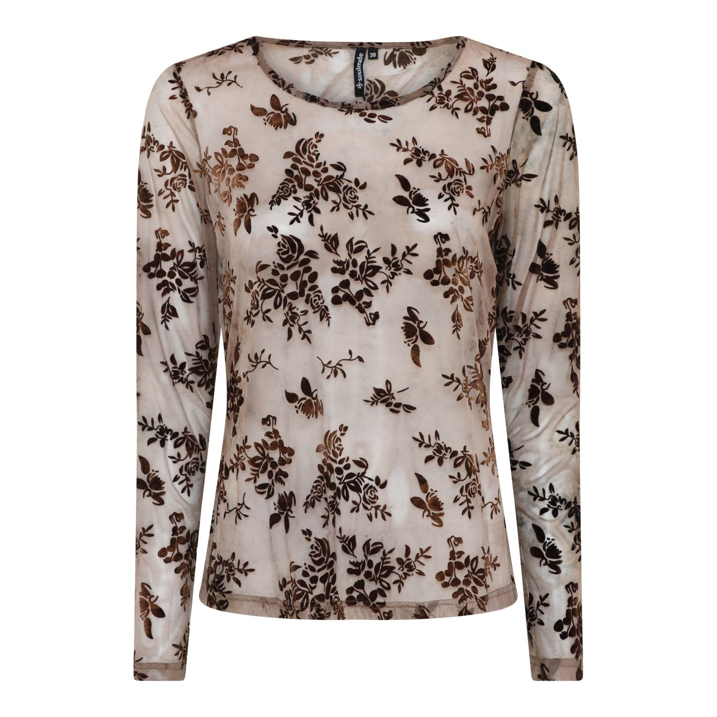 Malene mesh-paita – kevyt ja joustava pitkähihainen paita, naisellinen ja ajaton malli