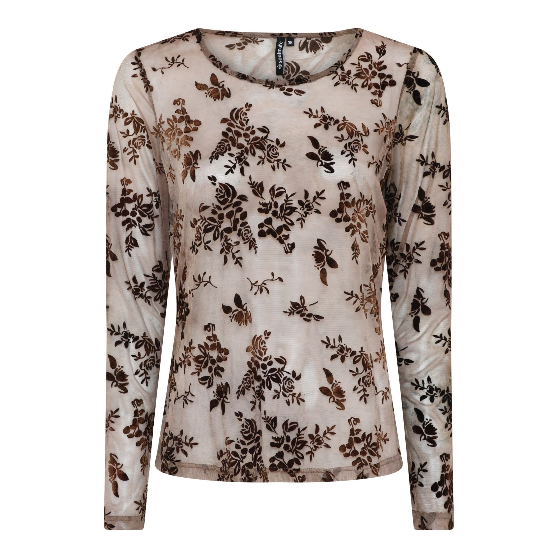 Malene mesh-paita – kevyt ja joustava pitkähihainen paita, naisellinen ja ajaton malli