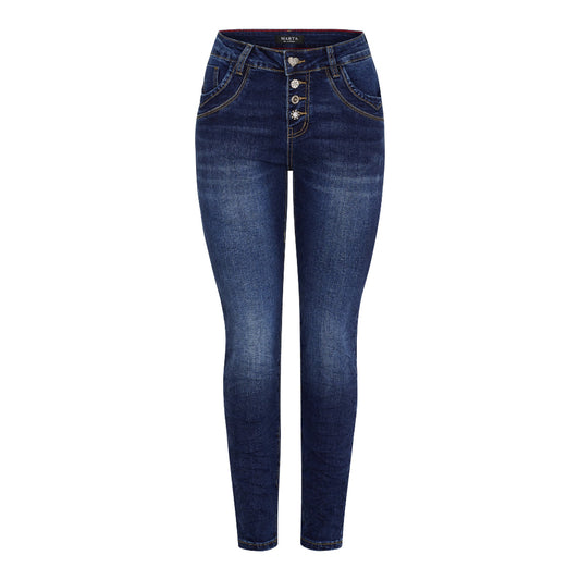 Nahla-farkut – rennon tyylikkäät pillifarkut naisille joustavasta denimistä