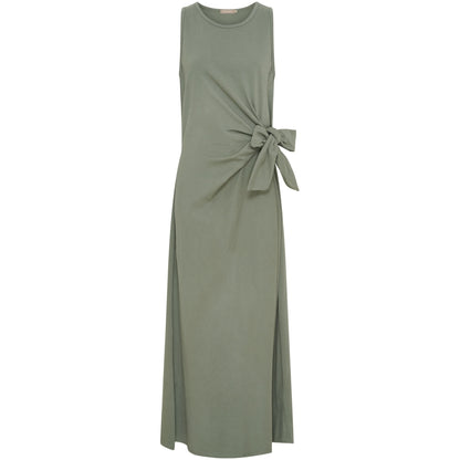 Hihaton pitkä kietaisumekko puuvillasekoitteesta, sivulle solmittava