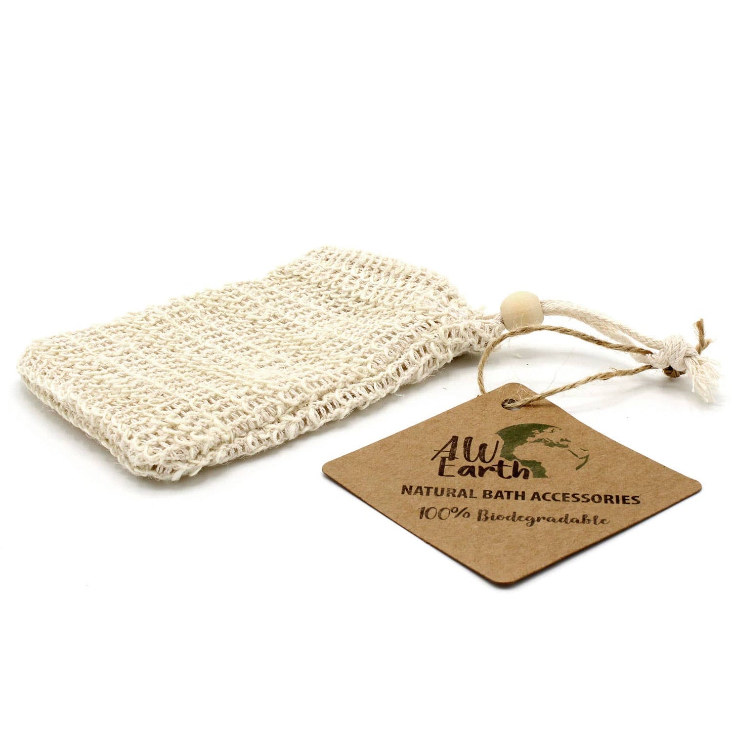 Nature Soap Bag: ekologinen, kestävä ja käytännöllinen juutista valmistettu saippuapussi, auttaa pidentämään palasaippuan käyttöikää.