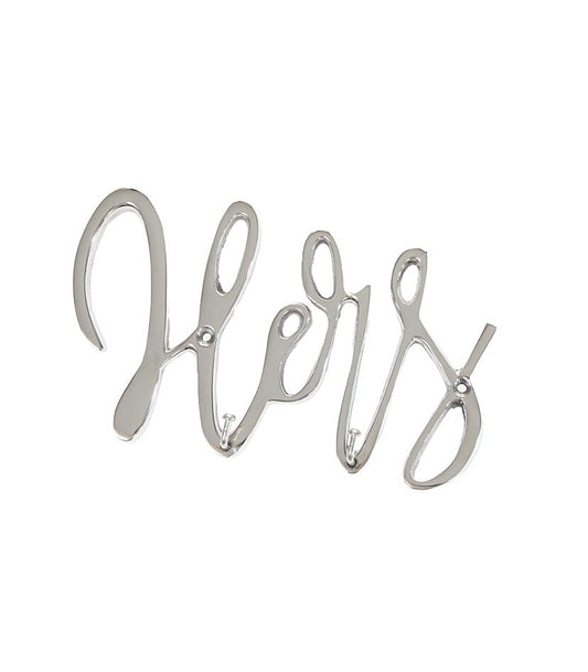 Metallinen seinänaulakko kahdella koukulla, kompakti ja kestävä säilytysratkaisu