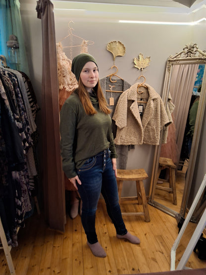 Niccolei 100% merinovilla poolokauluspaita