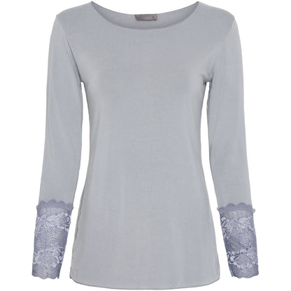 Pitkähihainen MARTA pukeutumispaita pitsihihoilla, naisellinen ja tyylikäs arkeen ja juhlaan.