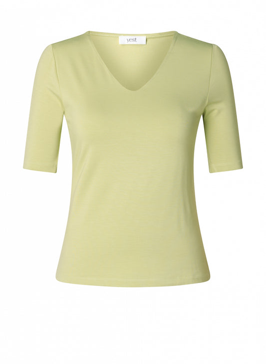 Pehmeä V-aukkoinen kesäpusero slim fit -mallilla, viskoosisekoitteesta