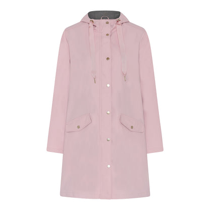 Micha vuorellinen sadetakki, tyylikäs city-sadetakki naisille, rento leikkaus ja vedenpitävä materiaali.