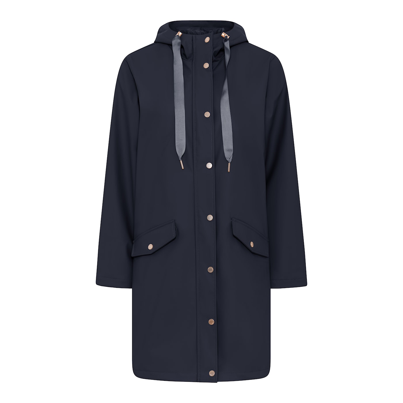 Micha vuorellinen sadetakki, tyylikäs city-sadetakki naisille, rento leikkaus ja vedenpitävä materiaali.