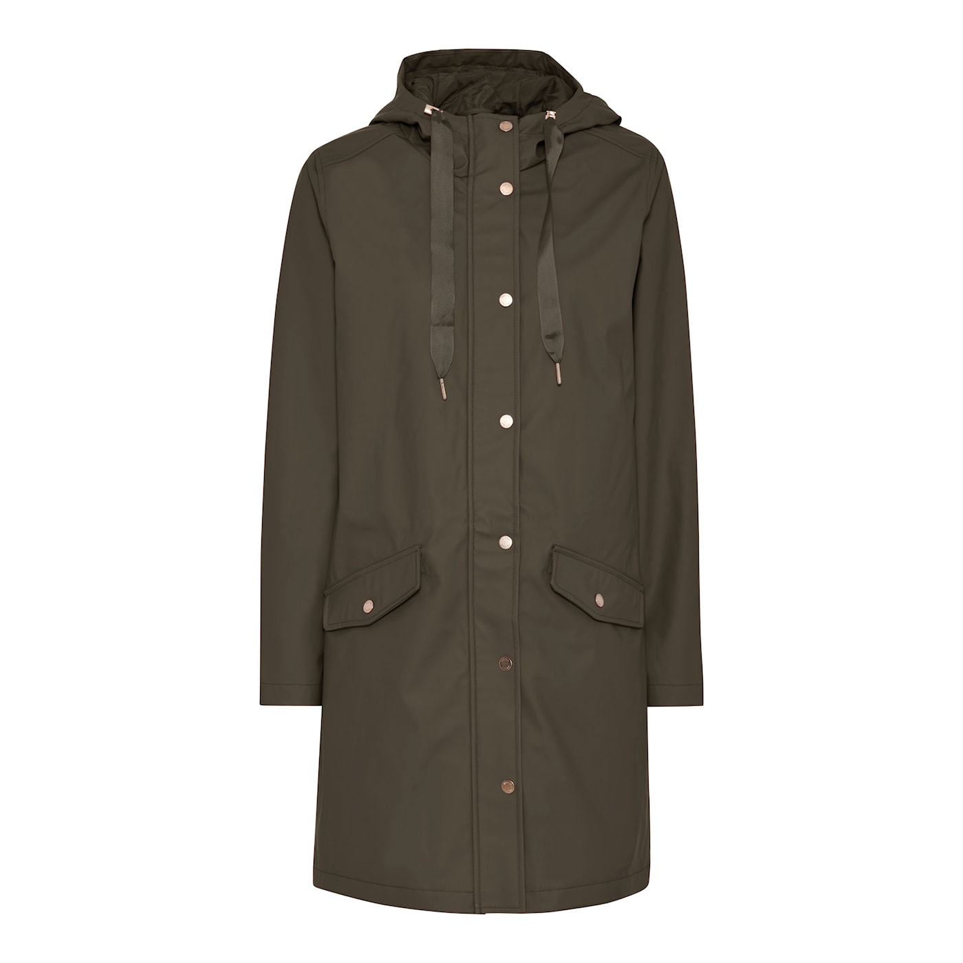 Micha vuorellinen sadetakki, tyylikäs city-sadetakki naisille, rento leikkaus ja vedenpitävä materiaali.