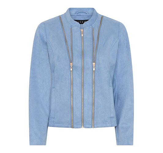 Spring Suede -tekstiilimokkatakki, pehmeä keinomokka ja kevyt rakenne.